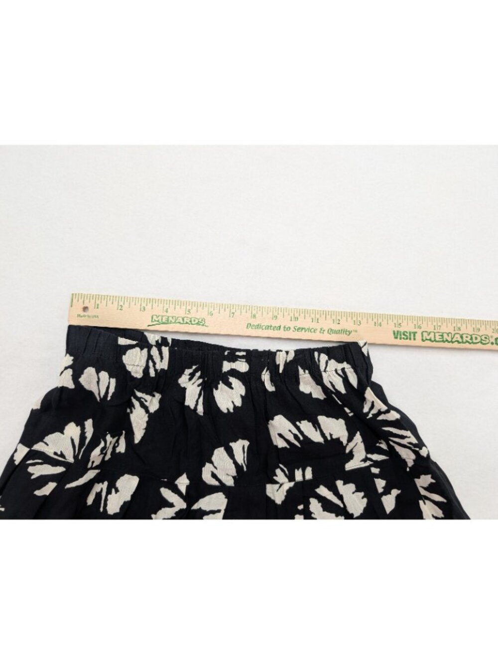 California Krush Vintage 80s 90s Women's Midi Maxi Skirt Black Floral Size M - Picture 6 of 10